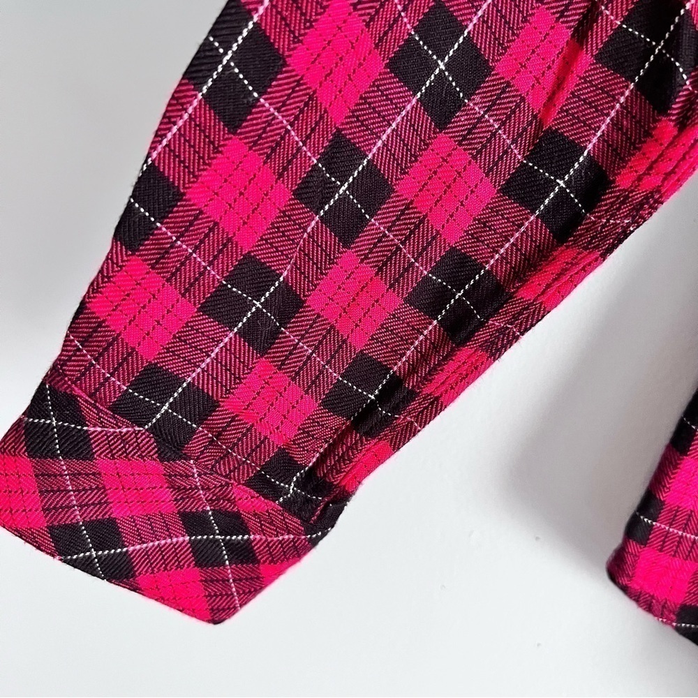 Rails Hunter Check Plaid Super Soft Button Up Red… - image 6